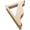 Ekena Millwork 6-in W x 28-in D x 40-in H Funston Trad Rough Cedar Woodgrain TimberThane Outlooker, Primed Tan OUTUR060X28X40FST04RCPR - alternate 5
